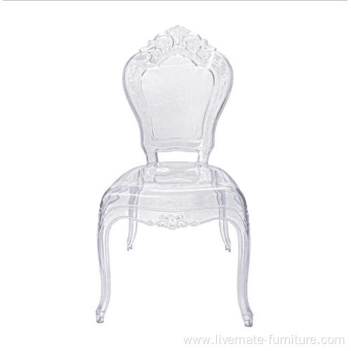 Crystal Ice Stacking Clear Resin Chiavari Chair